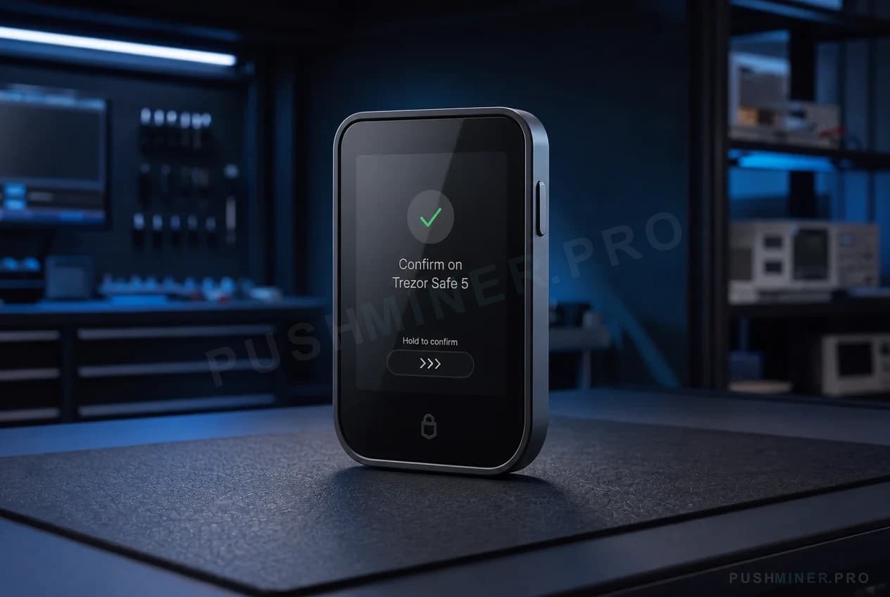 Trezor Safe 5, фотография оборудования