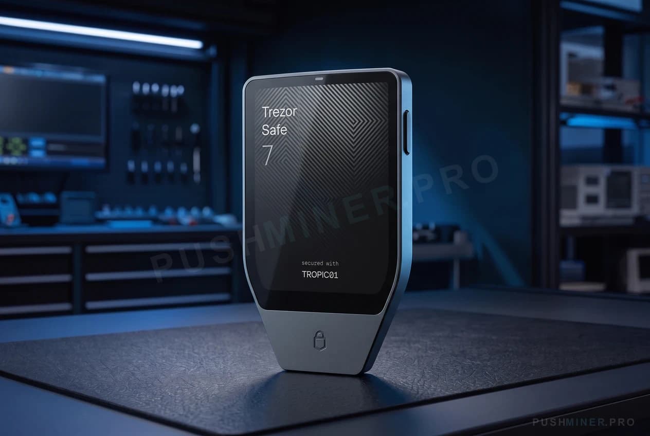 Trezor Safe 7, фотография оборудования